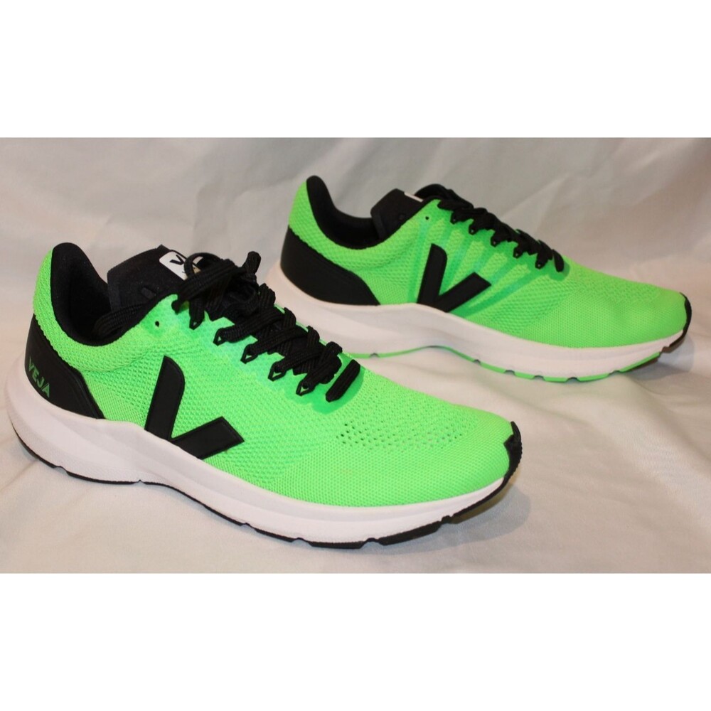VEJA Men Marlin LT V-Knit Sneakers Green Black Low Top Running Shoes SZ 10 EU 44